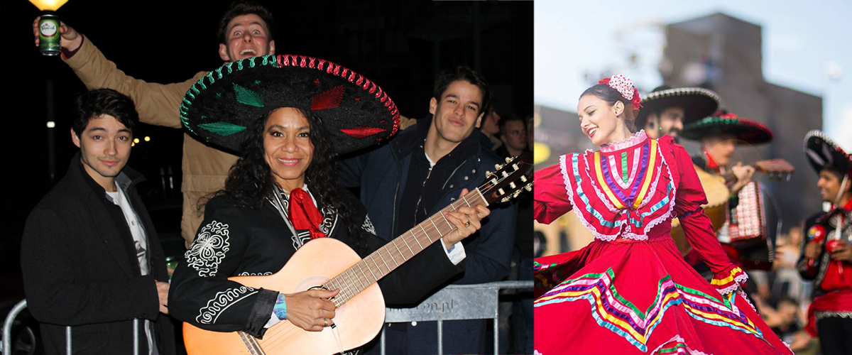 Singers pinatas voor een Mexicaanse Feest